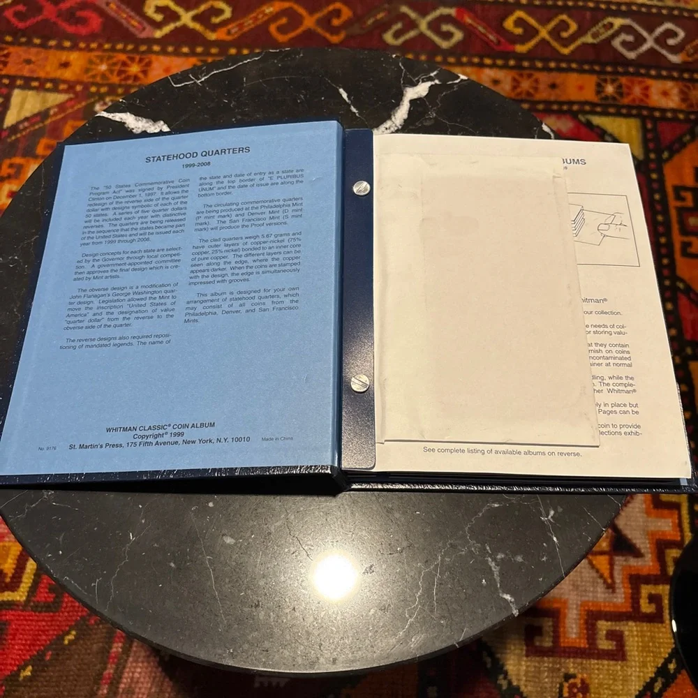 Statehood Quarters Collection Album w/ all 50 state quarters - Picture 4 of 4